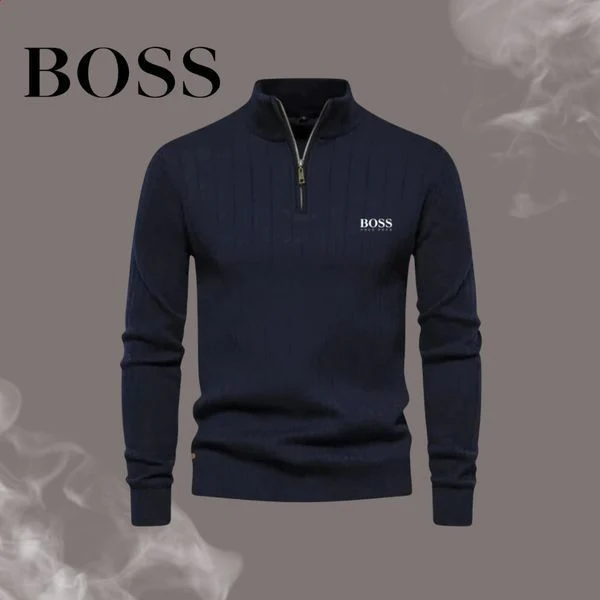 Boss - Suéter casual para hombre