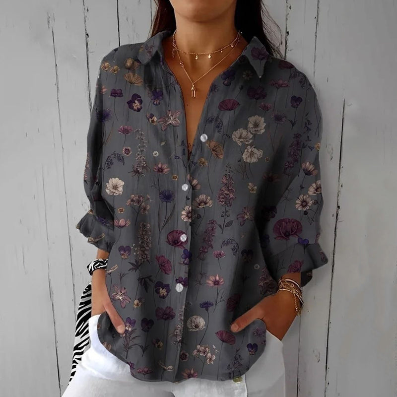 Colette™ Blusa con estampado floral vintage