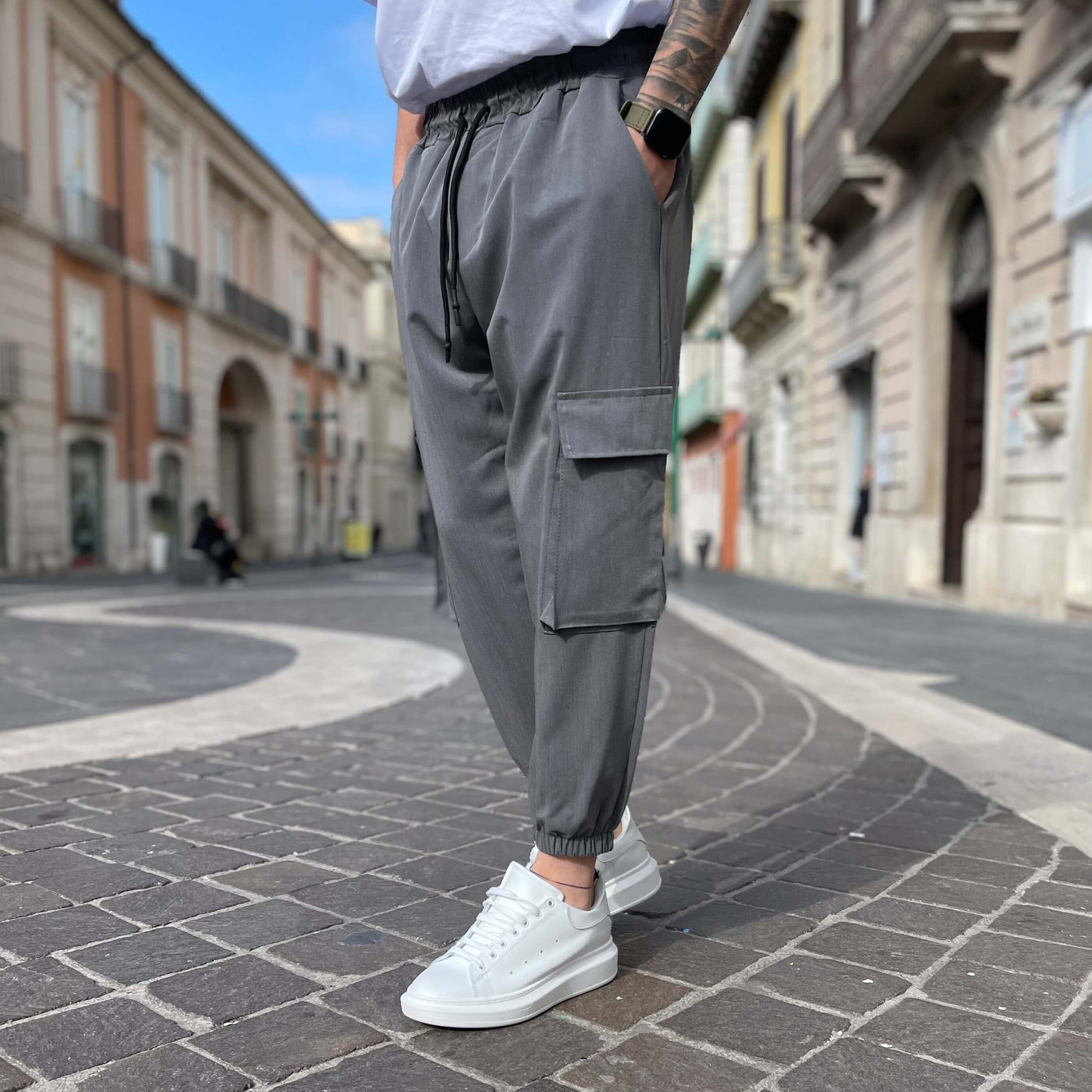 Orlando ™ |  Cargo Terciopelo Gris