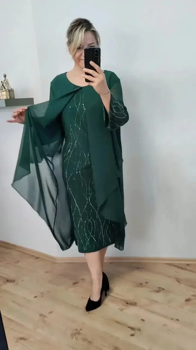 Moda™ Vestido de gasa a la moda